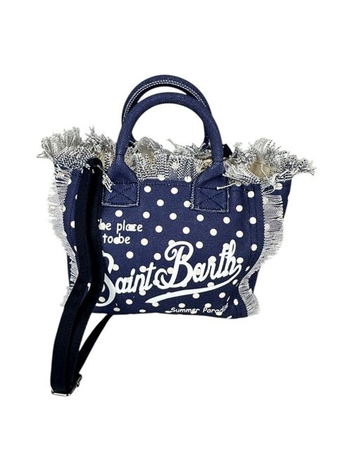 borsa donna colette a pois blu e bianco MC2 Saint Barth | COLETTE-REGULAR POIS61